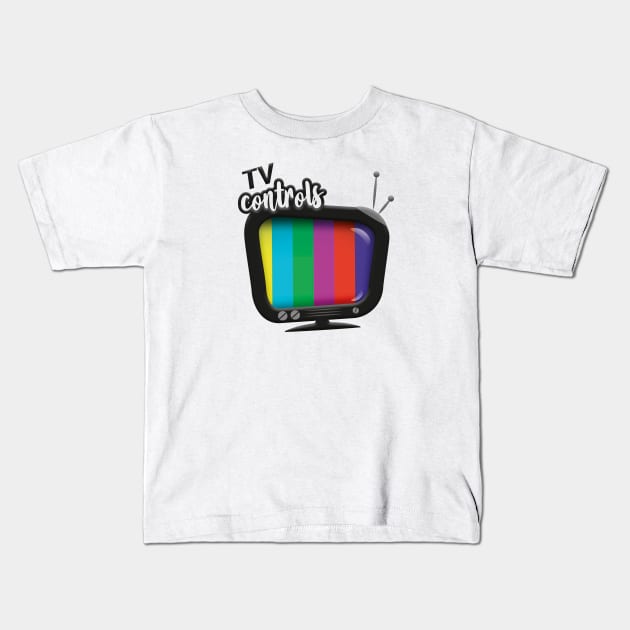 TV controls Kids T-Shirt by Graph'Contact